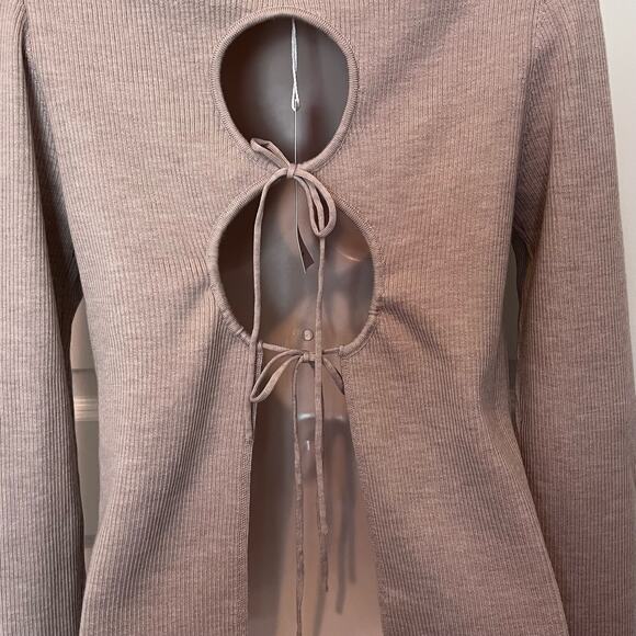 Thakoon Women's Open Back Turtleneck Sweater, Size M, NWT - Picture 6 of 7